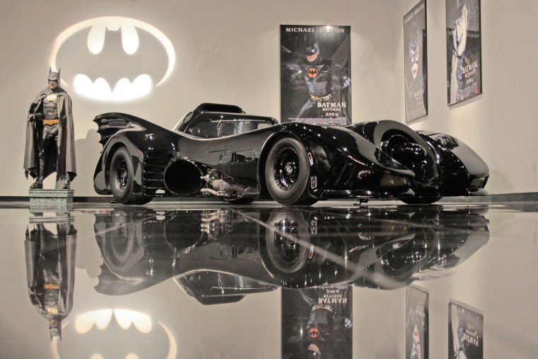 One of three studio-authorized reproductions of the Batmobile, the car driven by Batman (Michael Keaton) in